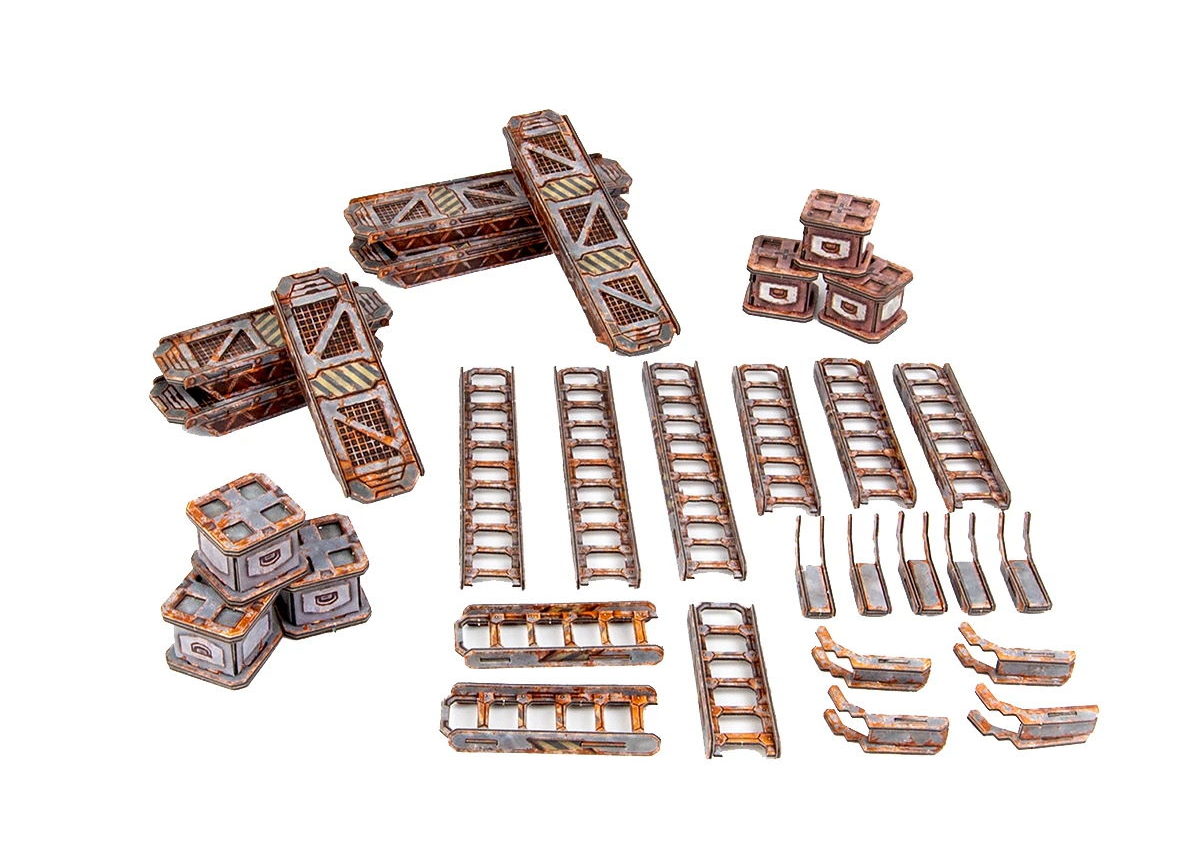 TinkerTurf Sci-Fi Ladders & Catwalks (Abandoned Sector)