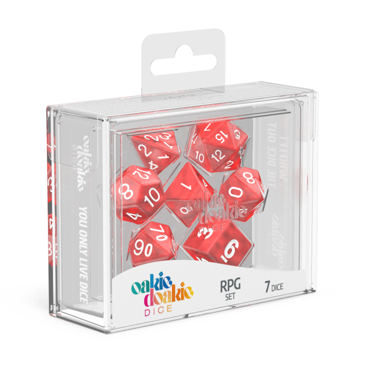 red marble dice